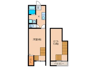 パストラル周船寺の物件間取画像